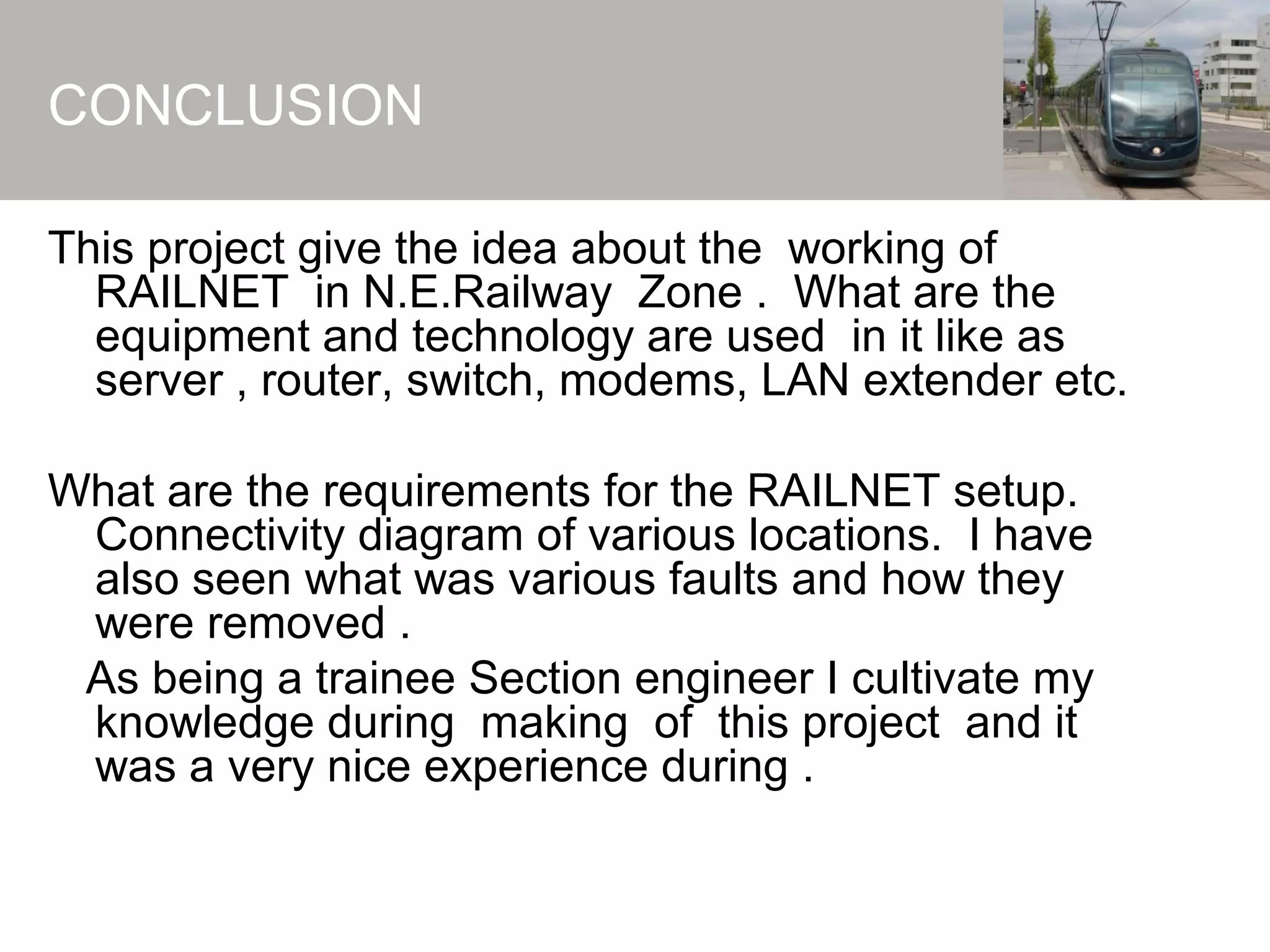 Rail-net Indian railway internet | PPT