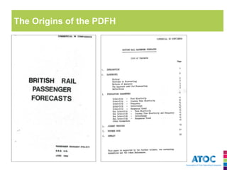The Origins of the PDFH  