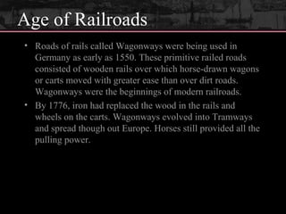 Wagonways Railroads | PPT