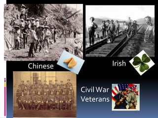 Chinese                   Irish


              Civil War
              Veterans
      Irish
 