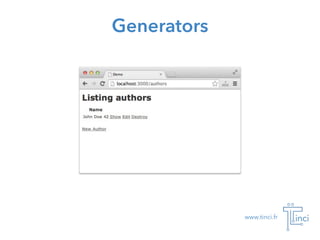 www.tinci.fr
Generators
 