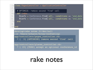 rake notes