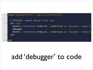 add ‘debugger’ to code