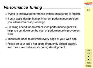 Rails Application Optimization Techniques & Tools
