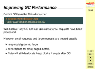 Rails Application Optimization Techniques & Tools