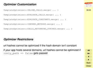 Rails Application Optimization Techniques & Tools
