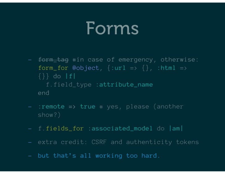 Survey Of Front End Topics In Rails