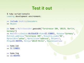 Rails Gis Hacks