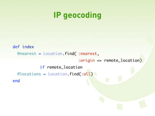 Rails Gis Hacks
