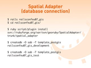 Rails Gis Hacks