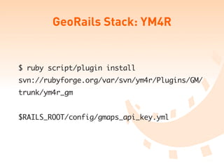 Rails Gis Hacks