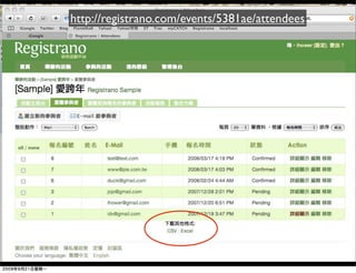 http://registrano.com/events/5381ae/attendees
 