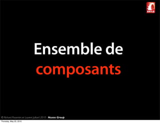 Ensemble de
                              composants

© Richard Piacentini et Laurent Julliard 2010 - Nuxos Group
Thursday, May 20, 2010
 