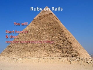 Battle on the Ruby Arena: Rails vs Sinatra | PPTX