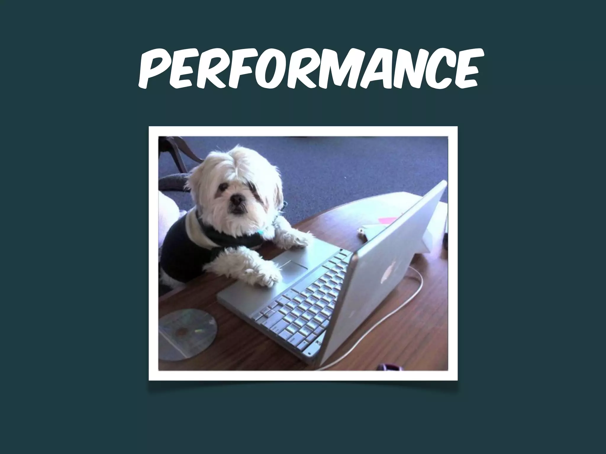 Performance
 
