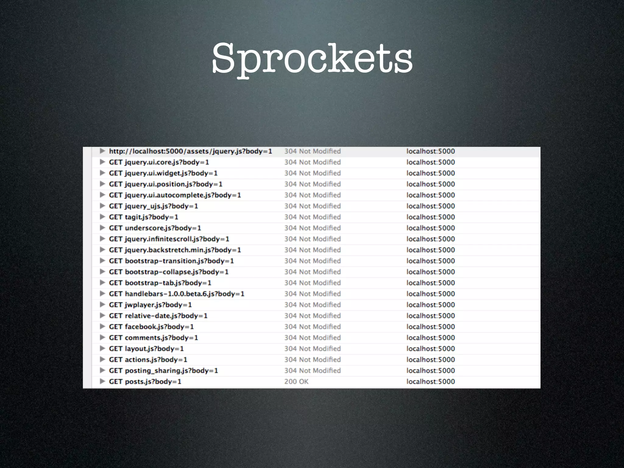 Sprockets 