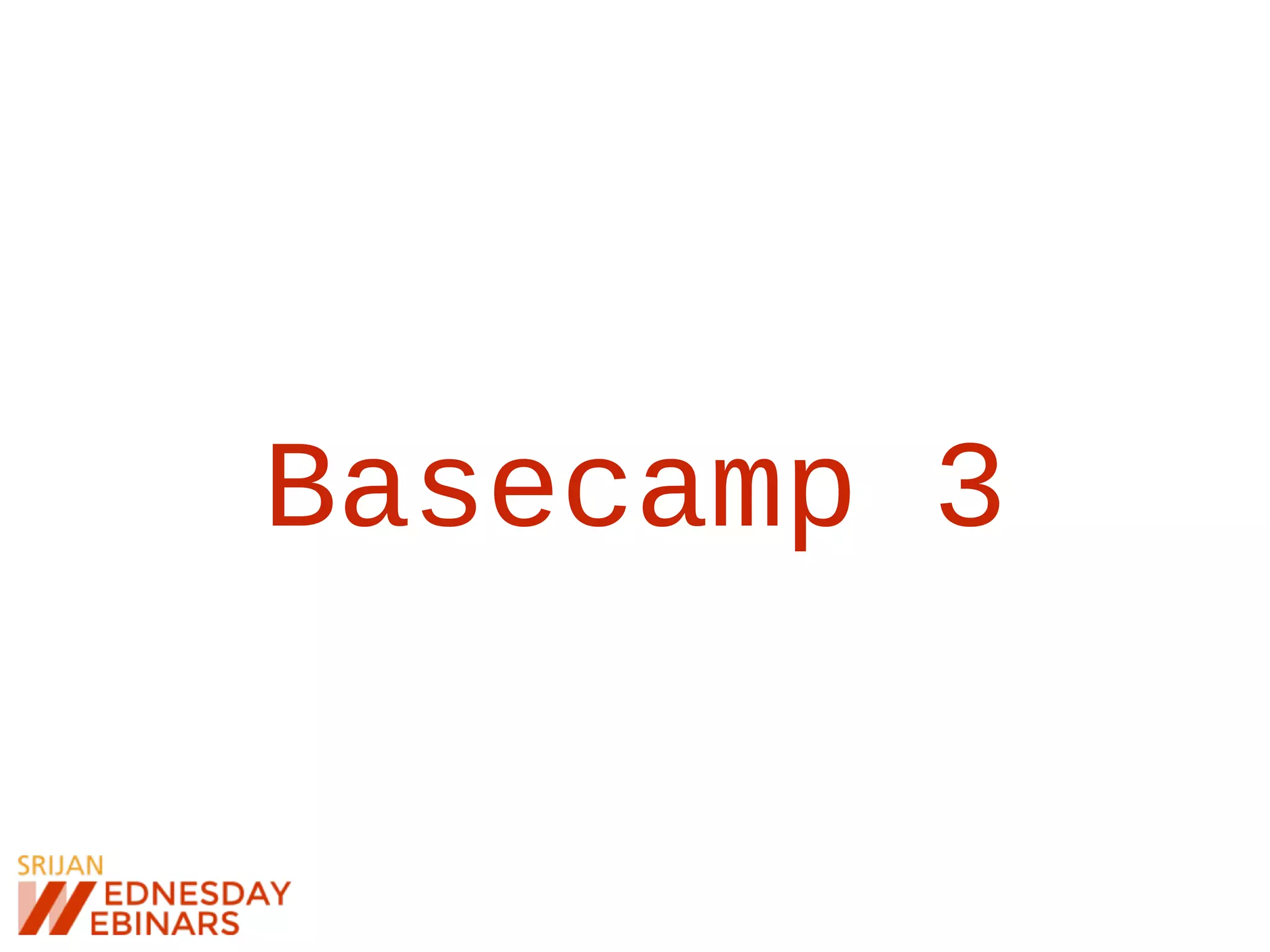 Basecamp 3
 