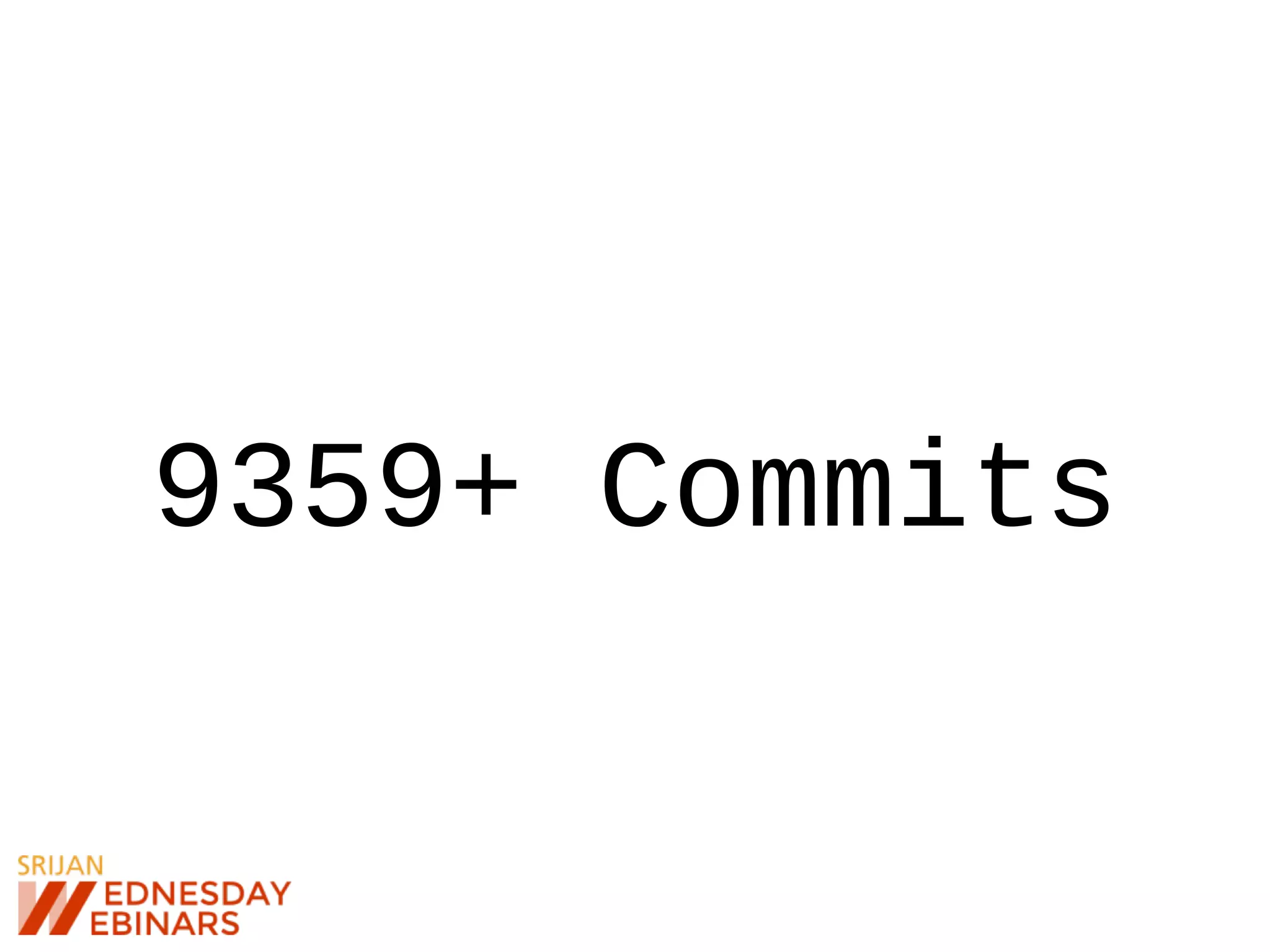 9359+ Commits
 