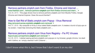 I don't know what this is, but I know that I don't want it on my site!
 