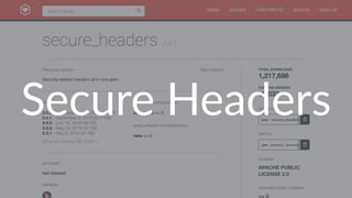 Secure Headers
 