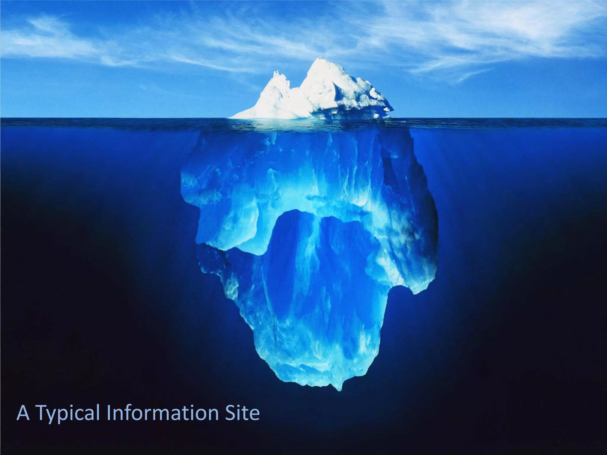 A Typical Information Site
 