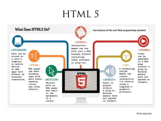 HTML 5
From wsj.com
 
