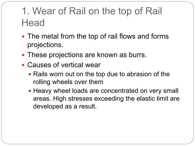 Rails, Types, Joints, Creep, Failure of Rails and Welding of Rails ...