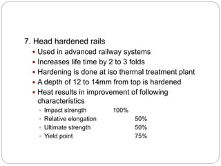 Rails, Types, Joints, Creep, Failure of Rails and Welding of Rails | PPTX