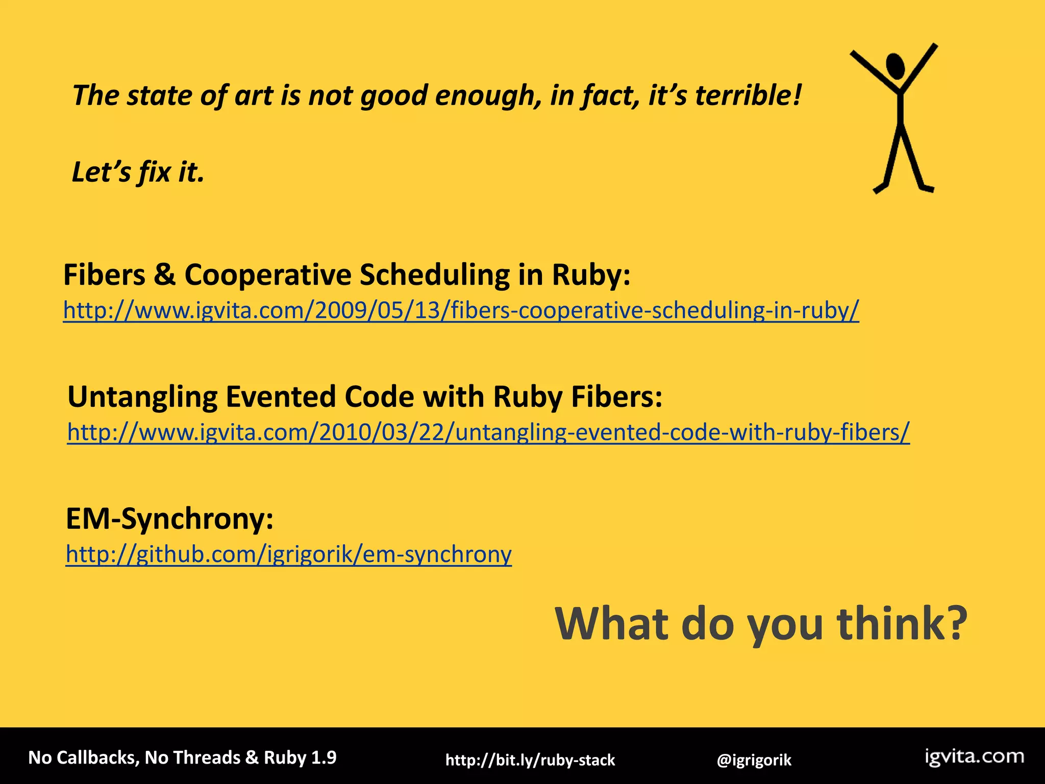 em-mysqlplus: .query is synchronous, while .aquery is async
