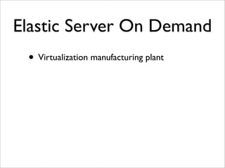 Virtualization and Cloud Computing with Elastic Server On Demand