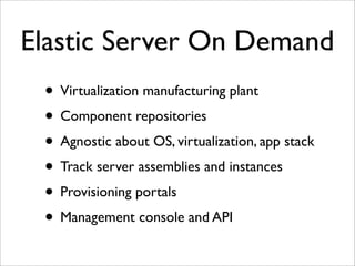 Virtualization and Cloud Computing with Elastic Server On Demand