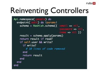 Reinventing Controllers
 