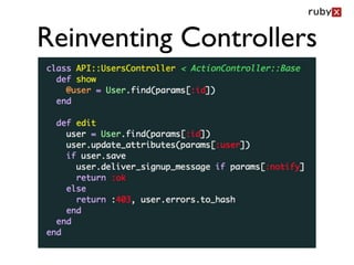 Reinventing Controllers
 