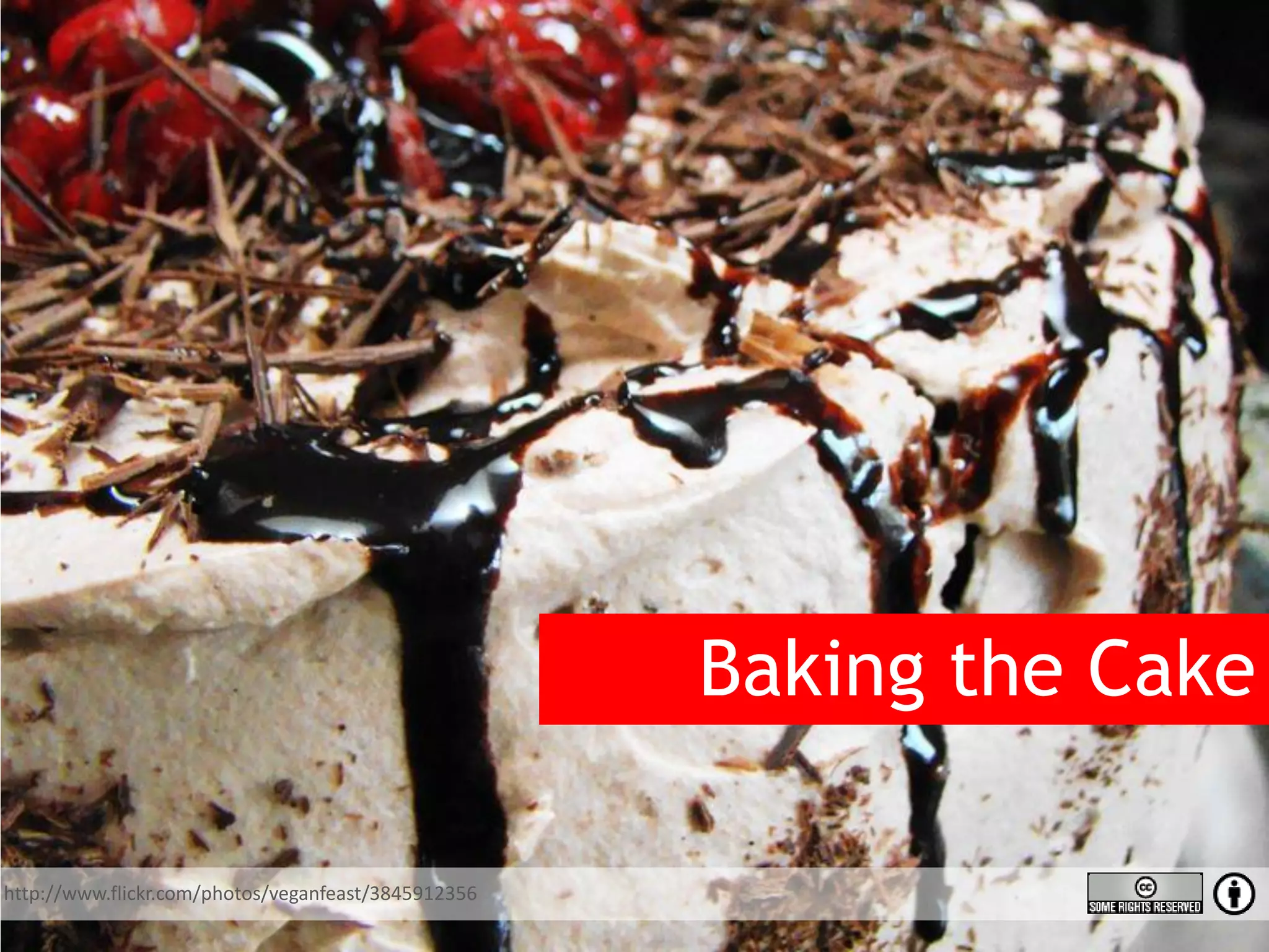 Baking the Cake http://www.flickr.com/photos/veganfeast/3845912356 