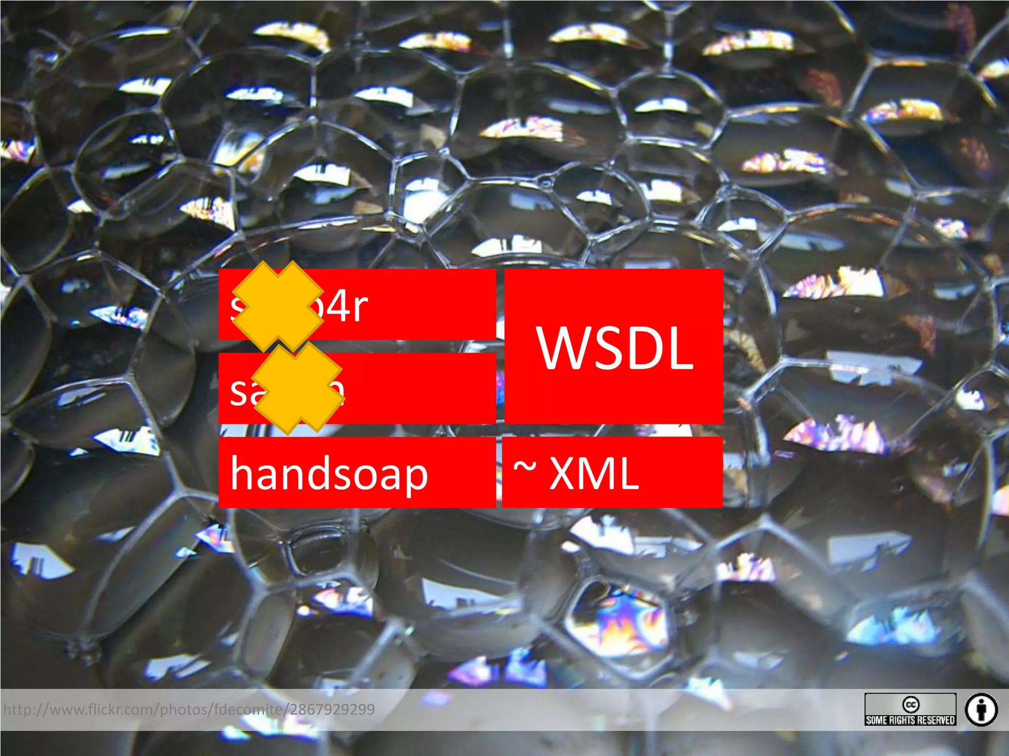 soap4r WSDL savon handsoap ~ XML http://www.flickr.com/photos/fdecomite/2867929299 