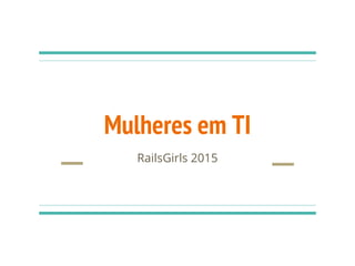 Rails Girls 2015