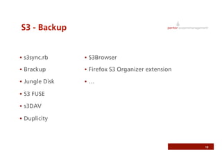 Rails On AWS - RubyFools Copenhagen 2008 by Jonathan Weiss
