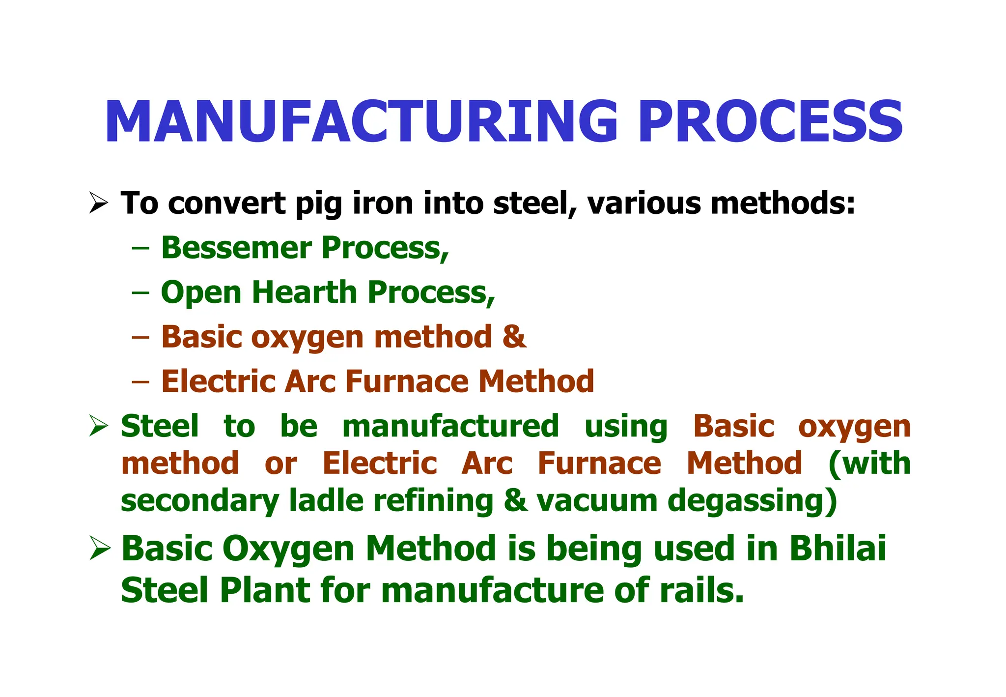 Process On Rails Rail Specification s & Corrosion of rails .ppt