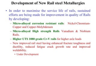 Rail Specification s & Corrosion of rails .ppt