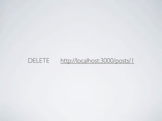 DELETE   http://localhost:3000/posts/1
 