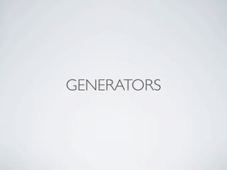 GENERATORS
 