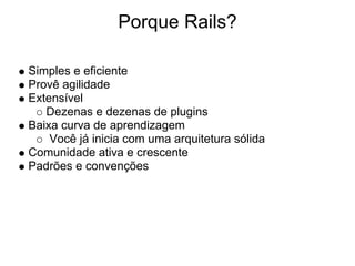 Ruby on Rails