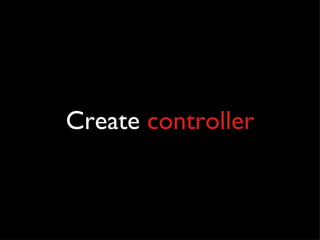 Create  controller 