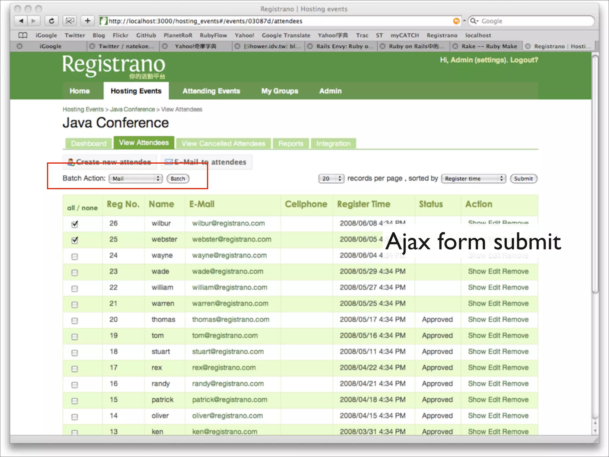 OSDC 2009 Rails Turtorial