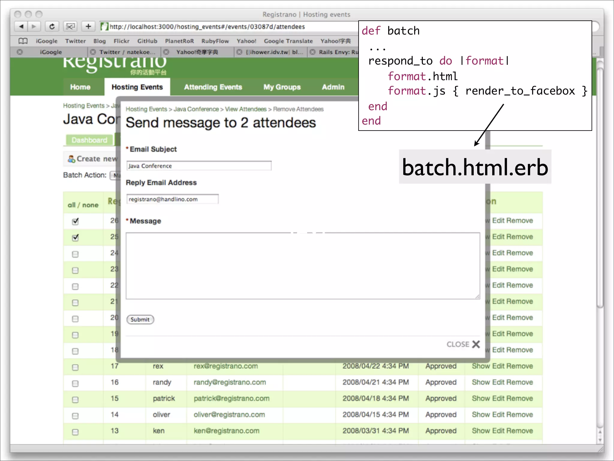 OSDC 2009 Rails Turtorial