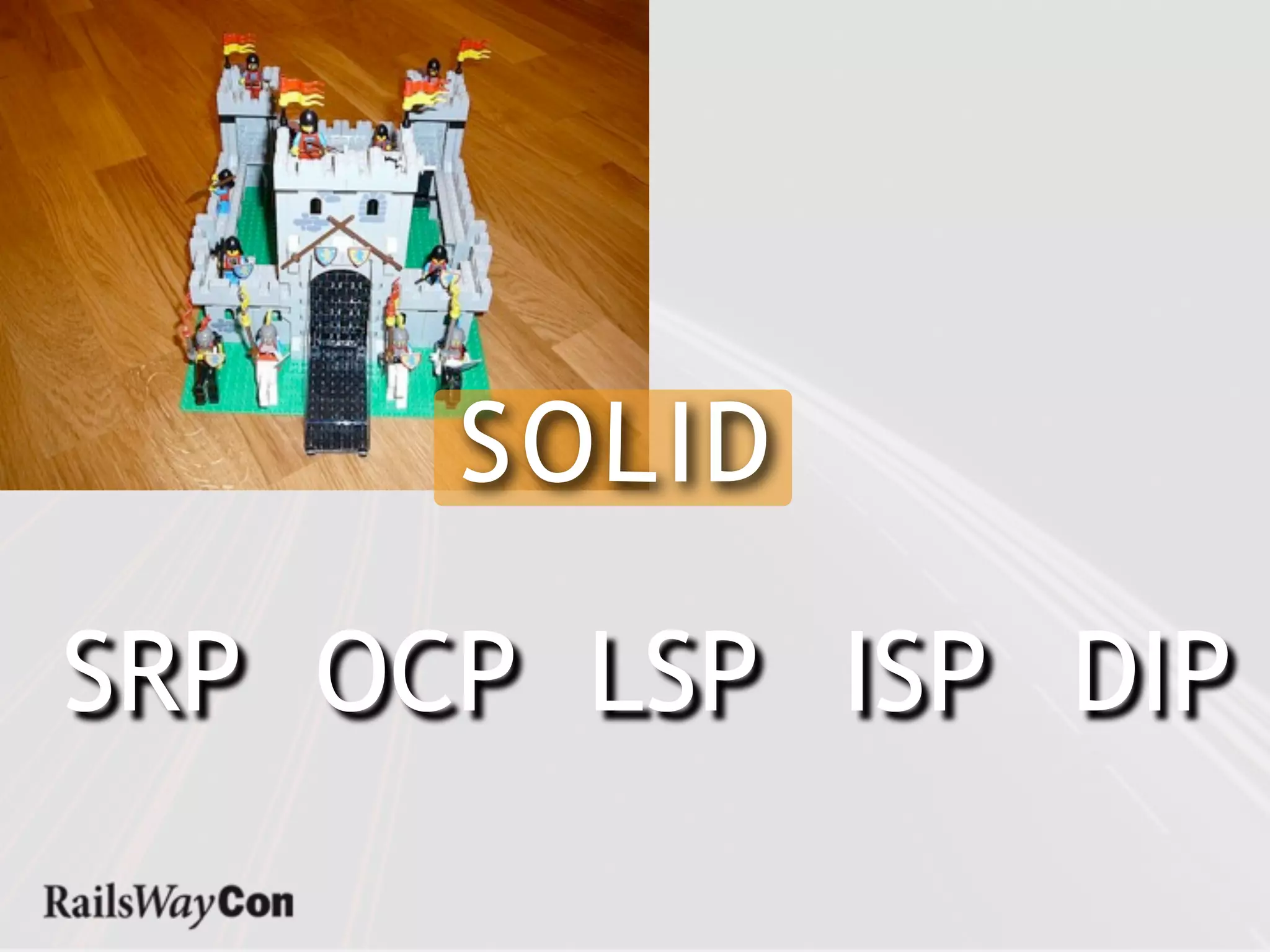 S OL ID

SRP OCP LSP ISP DIP
 