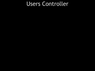 Users Controller
 