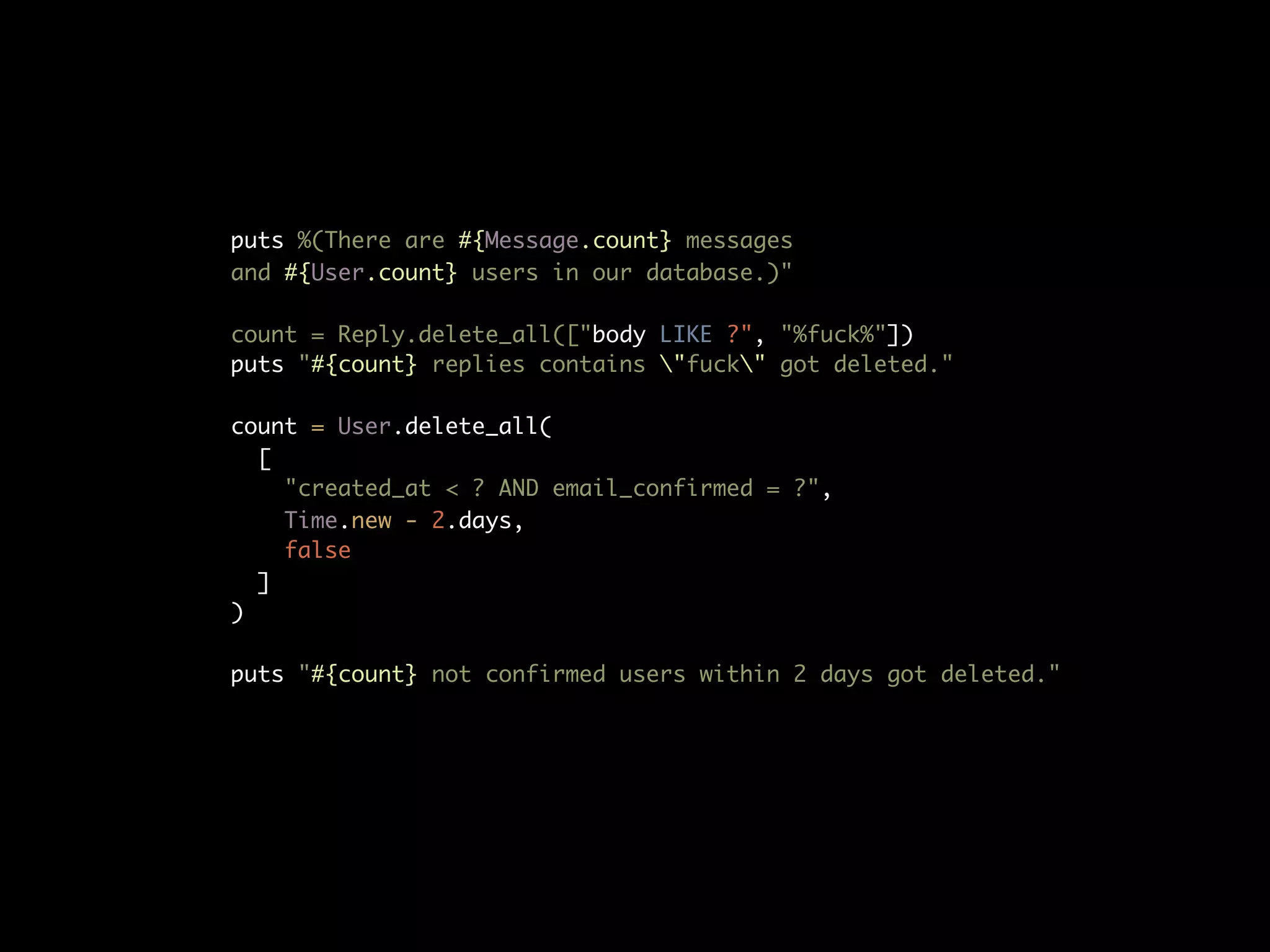 Started GET "/api/v2/messages.json" for 127.0.0.1 at 2011-09-15 17:29:53 +0800 Processing by Api::V2::MessagesController#index as JSON Message Load (0.1ms) SELECT "messages".* FROM "messages" Completed 200 OK in 46ms (Views: 11.4ms | ActiveRecord: 0.4ms) Started GET "/api/v2/messages.json" for 127.0.0.1 at 2011-09-15 17:29:58 +0800 Processing by Api::V2::MessagesController#index as JSON Completed 200 OK in 7ms (Views: 6.1ms | ActiveRecord: 0.2ms) 