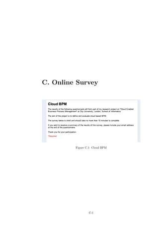 C. Online Survey




         Figure C.1: Cloud BPM




                 C-1
 