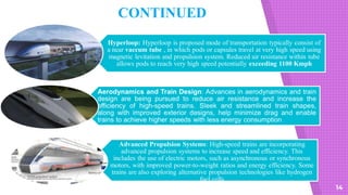 Hyper Loop Design Smart Railway infrastructure and High speed trains | PDF